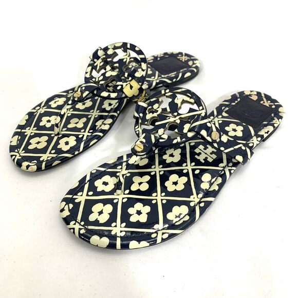 Tory Burch Size 8 Miller Thong Sandals Tropical Classic Designer 2-Pack - Picture 2 of 14